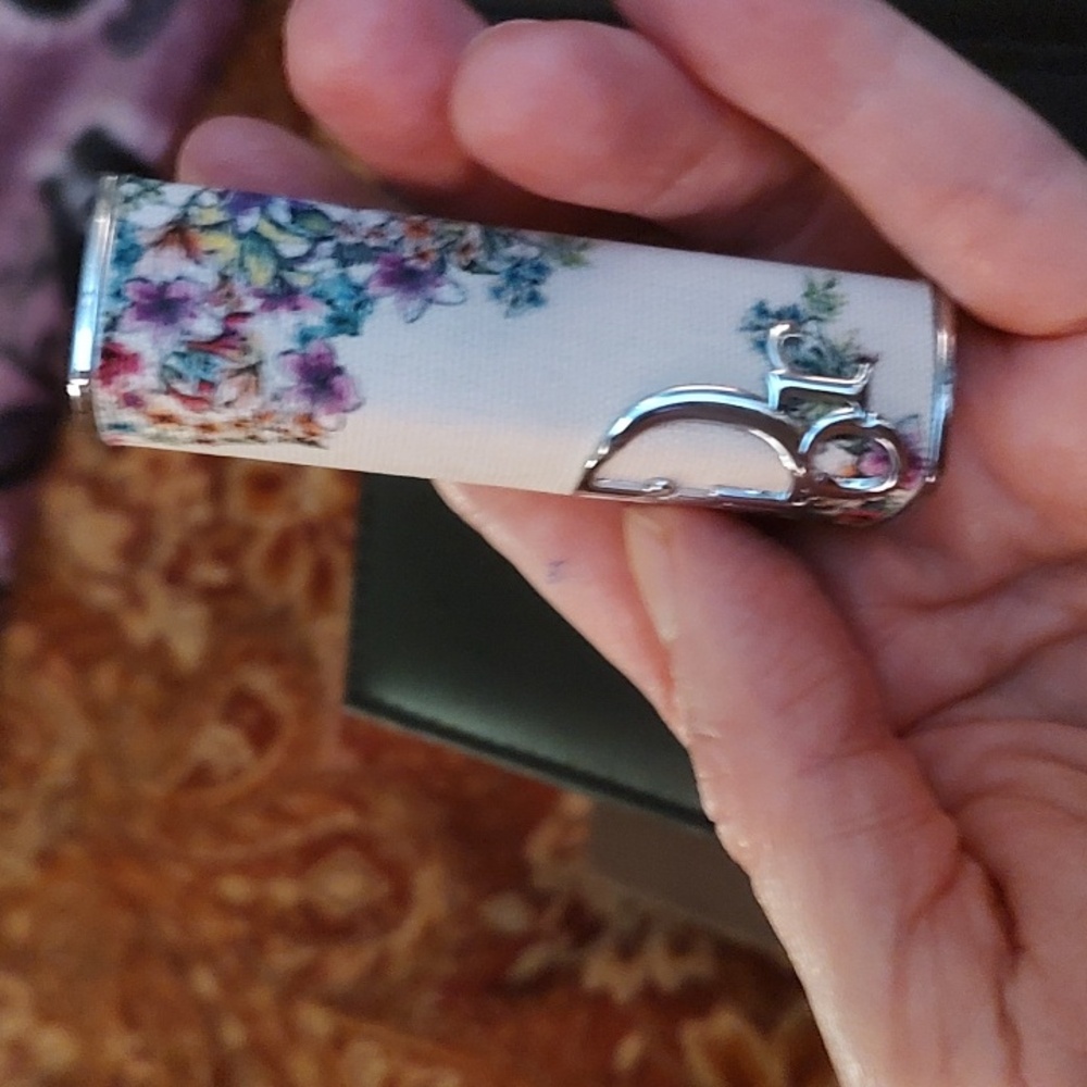 Rare Dior Multicolor Floral Lipstick Case with Silver Accents - Picture 2 of 5